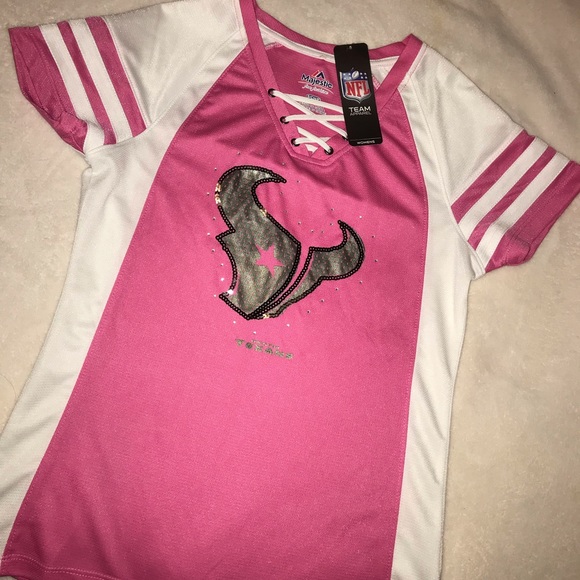 pink texans jersey